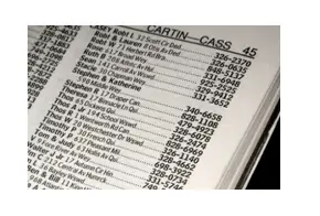 Phone book database