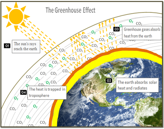 Green house effect paragraph
