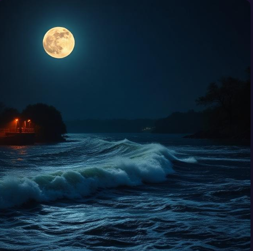 A moonlit night paragraph